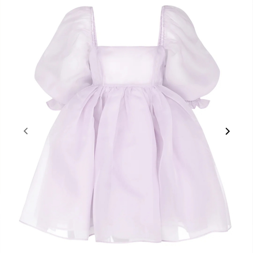 Lavender Puff Sleeve Dress